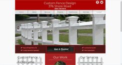 Desktop Screenshot of customfencedesignllc.com